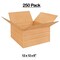 250 Pack Strong Multi Depth Corrugated Shipping Cartons for Storage and Transport 12 x 12 x 6